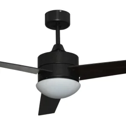 Ventilador de techo Milos 70W 3 aspas con mando a distancia negro Ø121 cm