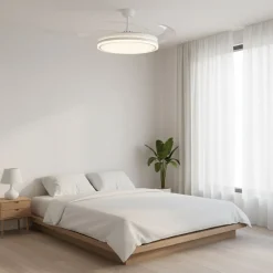 Ventilador de techo New Asgard XL Bel Air 80W 4 aspas retráctiles blanco Ø132 cm