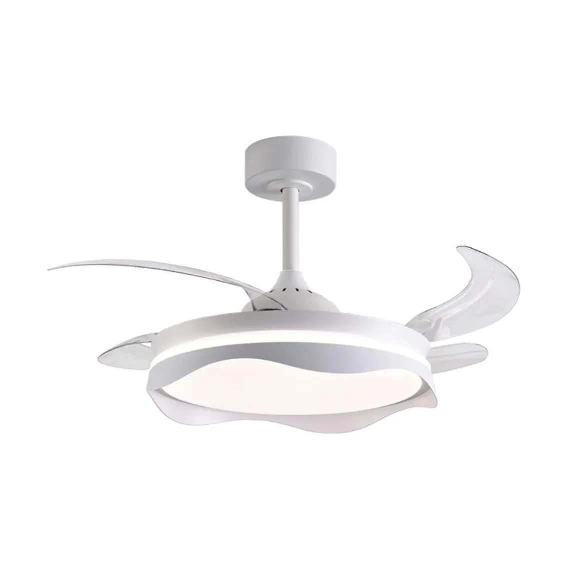 Ventilador de techo Olas Bel Air 72W 4 aspas retráctiles con luz LED Ø108 cm
