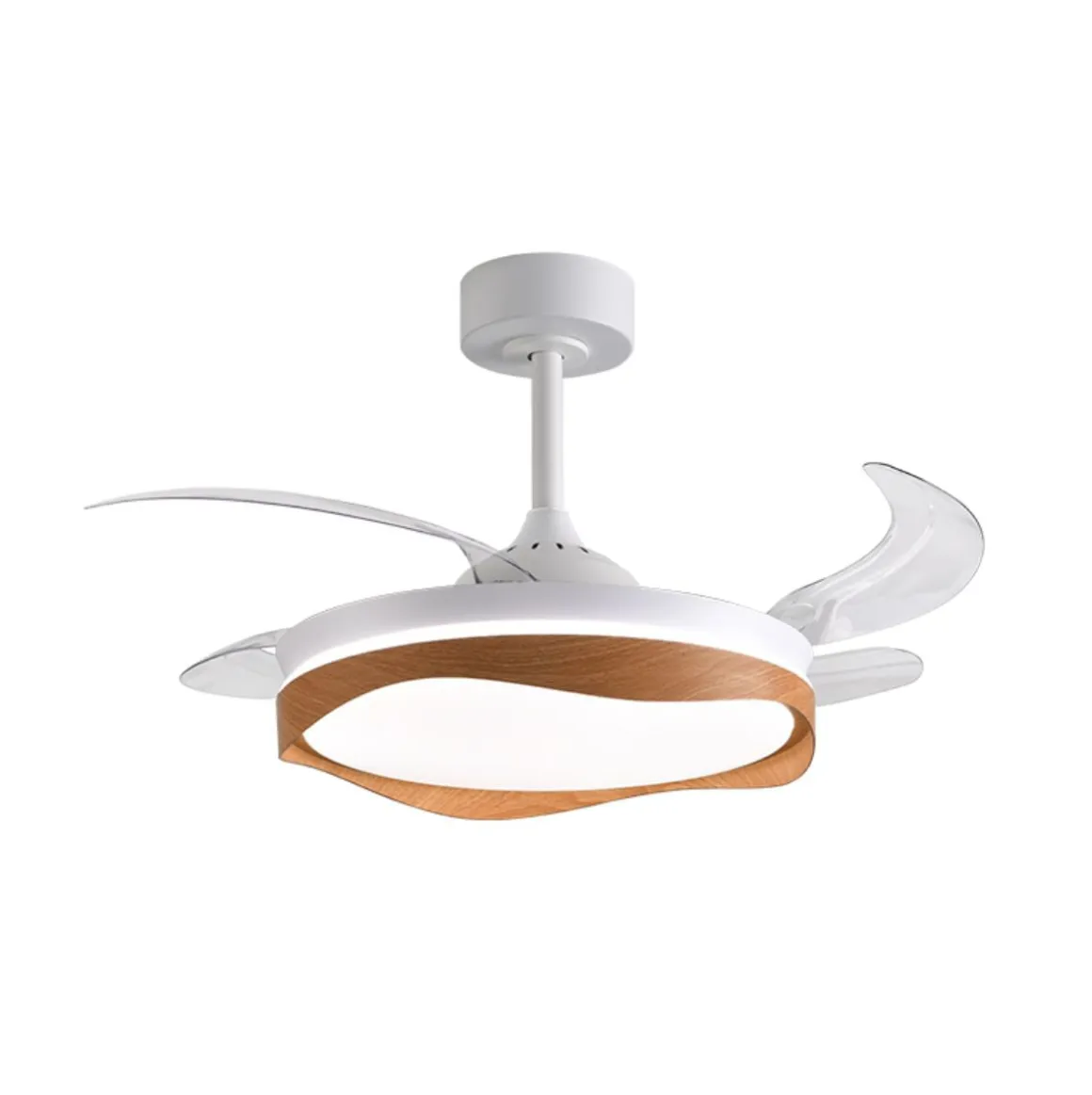 Ventilador de techo Olas Bel Air 72W 4 aspas retráctiles con luz LED Ø108 cm