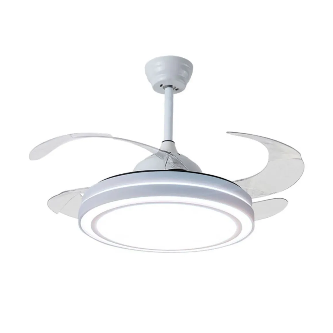 Ventilador de techo Quebec Bel Air 72W 4 aspas retráctiles mando a distancia blanco Ø108 cm