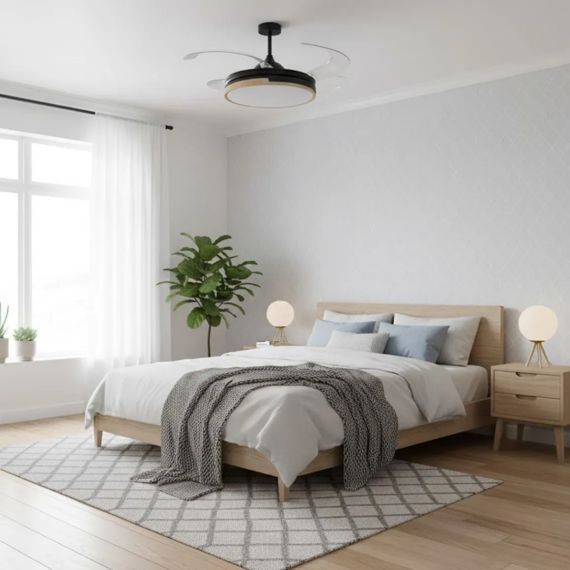 Ventilador de techo Robin Eco Bel Air 72W 4 aspas retráctiles Ø107 cm