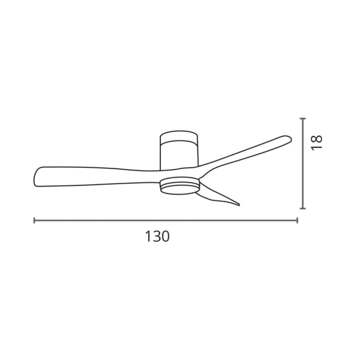 Ventilador de techo Siroco Off Bel Air 3 aspas Ø130 cm