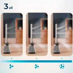Ventilador de torre Cecotec EnergySilence 9890 Skyline Bladeless 50W diseño sin aspas inox