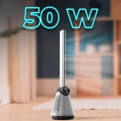 Ventilador de torre Cecotec EnergySilence 9890 Skyline Bladeless 50W diseño sin aspas inox