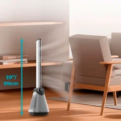 Ventilador de torre Cecotec EnergySilence 9890 Skyline Bladeless 50W diseño sin aspas inox