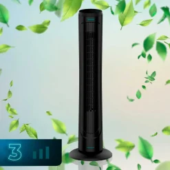 Ventilador de torre Cecotec EnergySilence 9090 Skyline 45W mando a distancia negro