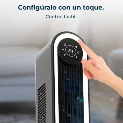 Ventilador de torre Cecotec EnergySilence 9090 Skyline Smart Light 60W mando a distancia negro 106 cm