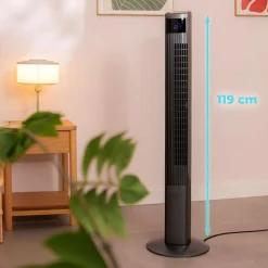 Ventilador de torre Cecotec EnergySilence 470 Max Skyline Ionic 45W mando a distancia negro 119 cm