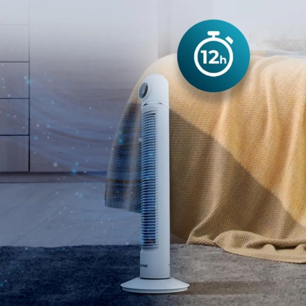 Ventilador de torre Cecotec EnergySilence 1090 Skyline Retro Smart 40W oscilante