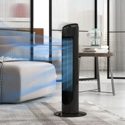Ventilador de torre Homcom 45W 3 velocidades oscilante 75 cm