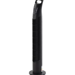 Ventilador de torre Homcom 40W oscilante con mando a distancia negro Ø18x78,5 cm