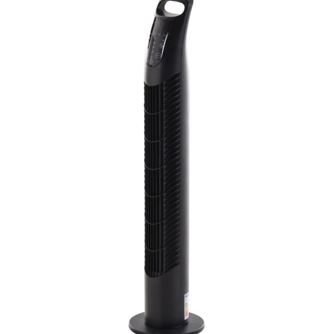 Ventilador de torre Homcom 40W oscilante con mando a distancia negro Ø18x78,5 cm