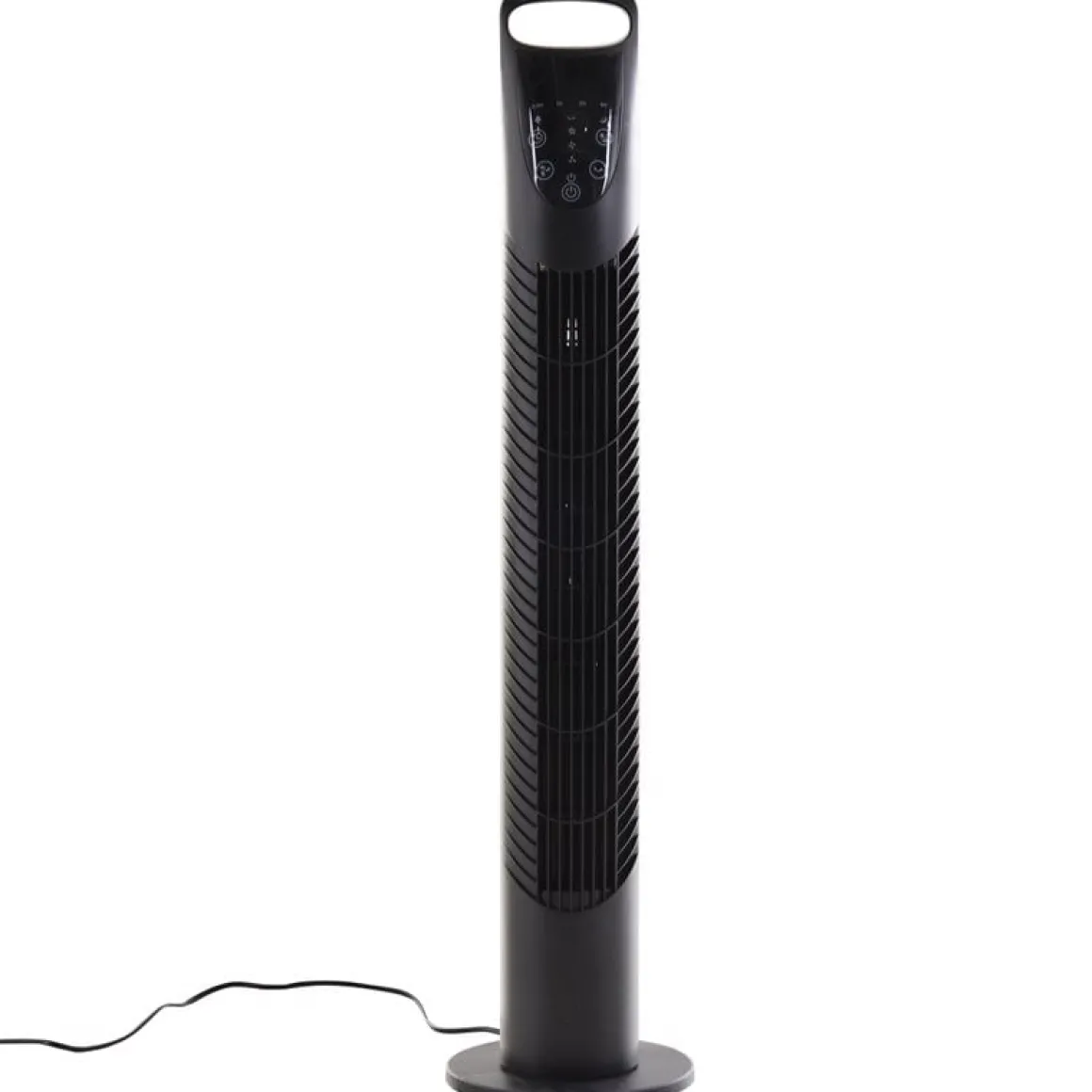 Ventilador de torre Homcom 40W oscilante con mando a distancia negro Ø18x78,5 cm
