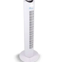 Ventilador de torre Lifetime Air 45W 3 velocidades oscilante con temporizador blanco Ø26,5x81 cm