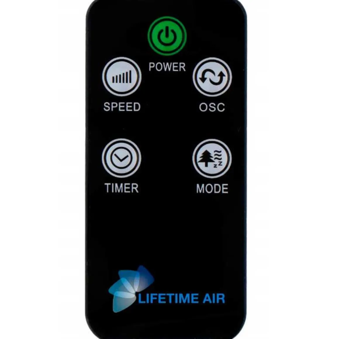 Ventilador de torre Lifetime Air 45W 3 velocidades oscilante con temporizador blanco Ø26,5x81 cm