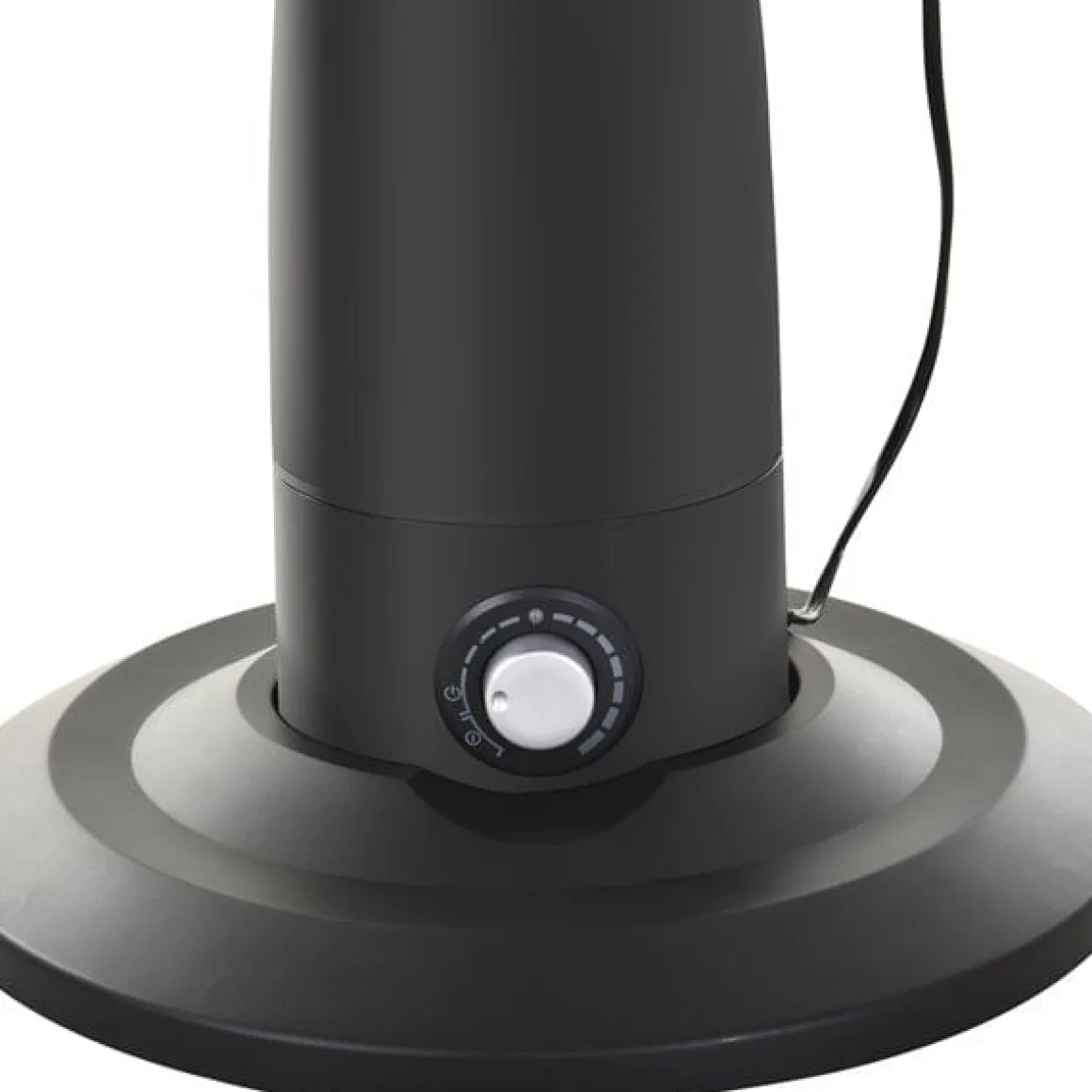 Ventilador nebulizador Homcom 90W 3 velocidades 2,8L negro Ø44x120 cm