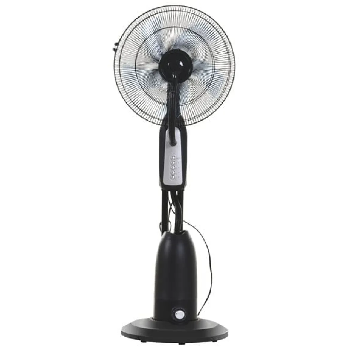 Ventilador nebulizador Homcom 90W 3 velocidades 2,8L negro Ø44x120 cm