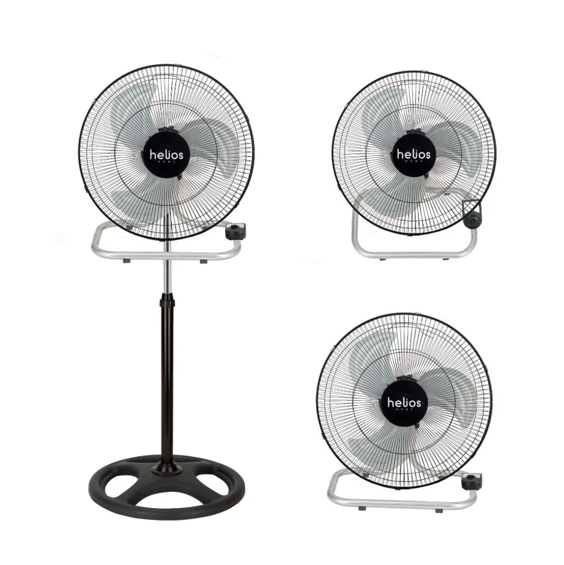 Ventilador Tramontana Helios Home 55W 3 en 1 negro Ø50 cm