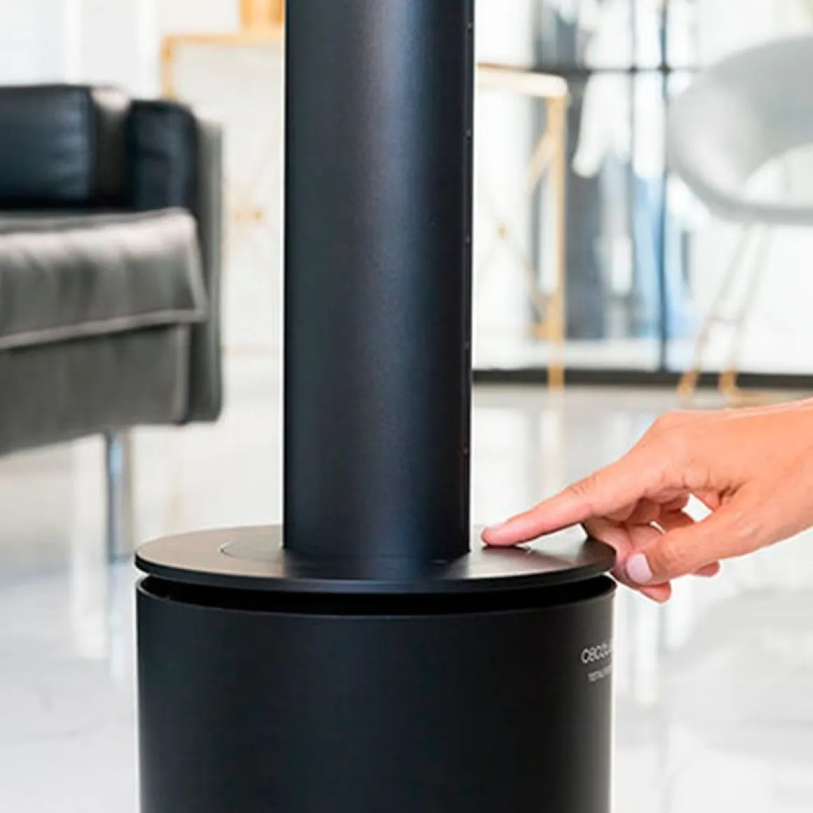 Ventilador/calefactor/purificador TotalPure 3 in 1 Connected Max Cecotec 2000W control vía App negro