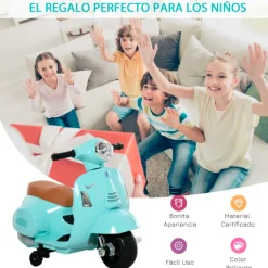 Vespa eléctrica infantil Homcom +18M 52x38x66,5 cm