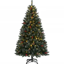 Vidaxl arbol de navidad artificial 150 leds 120 cm