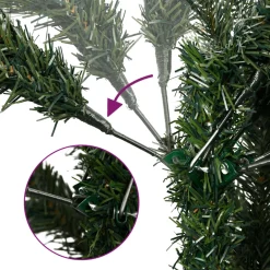Vidaxl arbol de navidad artificial 150 leds 120 cm