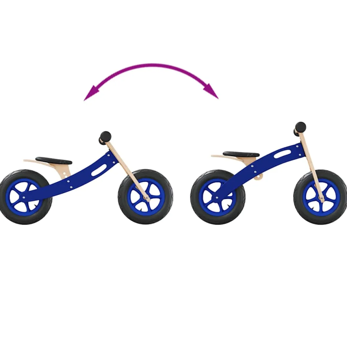 Vidaxl bicicleta sin pedales para niños con neumaticos