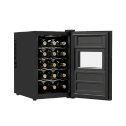 Vinoteca Cecotec Bolero GrandSommelier 1550 CoolCrystal 15 botellas luz LED negro