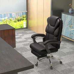Vinsetto silla de oficina con 6 puntos de masaje silla de escrito