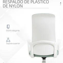 Vinsetto silla de oficina giratoria altura ajustable silla de escritorio para adolescente - base