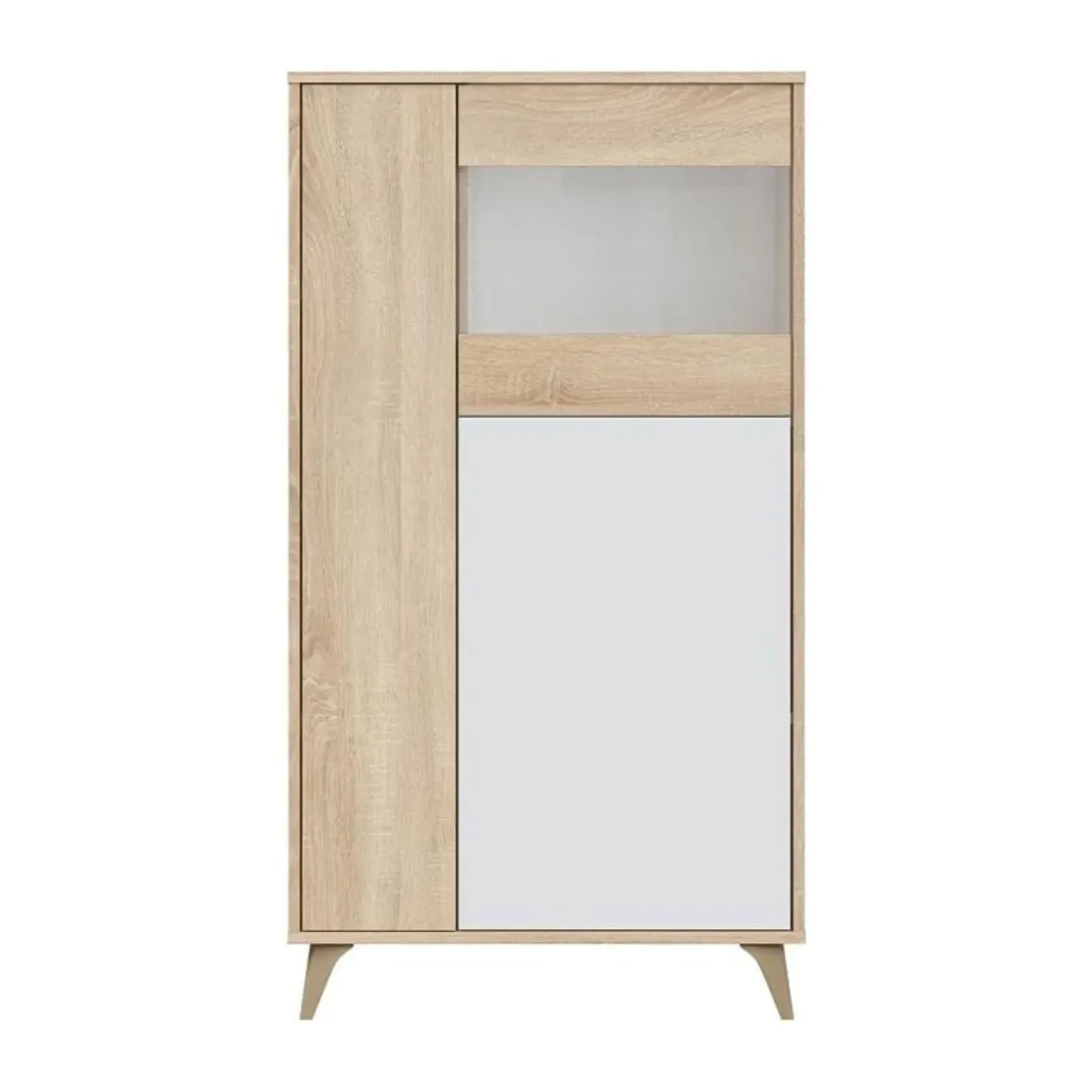 Vitrina Relax Plus 3 puertas apertura push 142x77x33 cm
