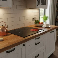 Vitrocerámica Edesa EVT6328R 5700W 3 fuegos 9 potencias negro 59 cm