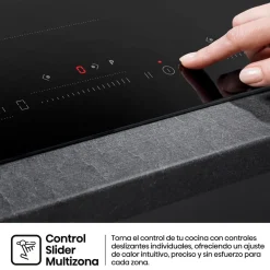 Vitrocerámica Hisense HI6352BSCE 7400W 5 fuegos negro 60 cm