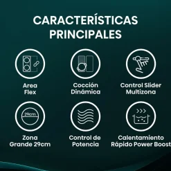 Vitrocerámica Hisense HI6352BSCE 7400W 5 fuegos negro 60 cm