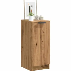 Zapatero Amberes 1 puerta roble 70x29,5x35 cm