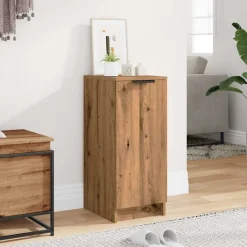 Zapatero Amberes 1 puerta roble 70x29,5x35 cm