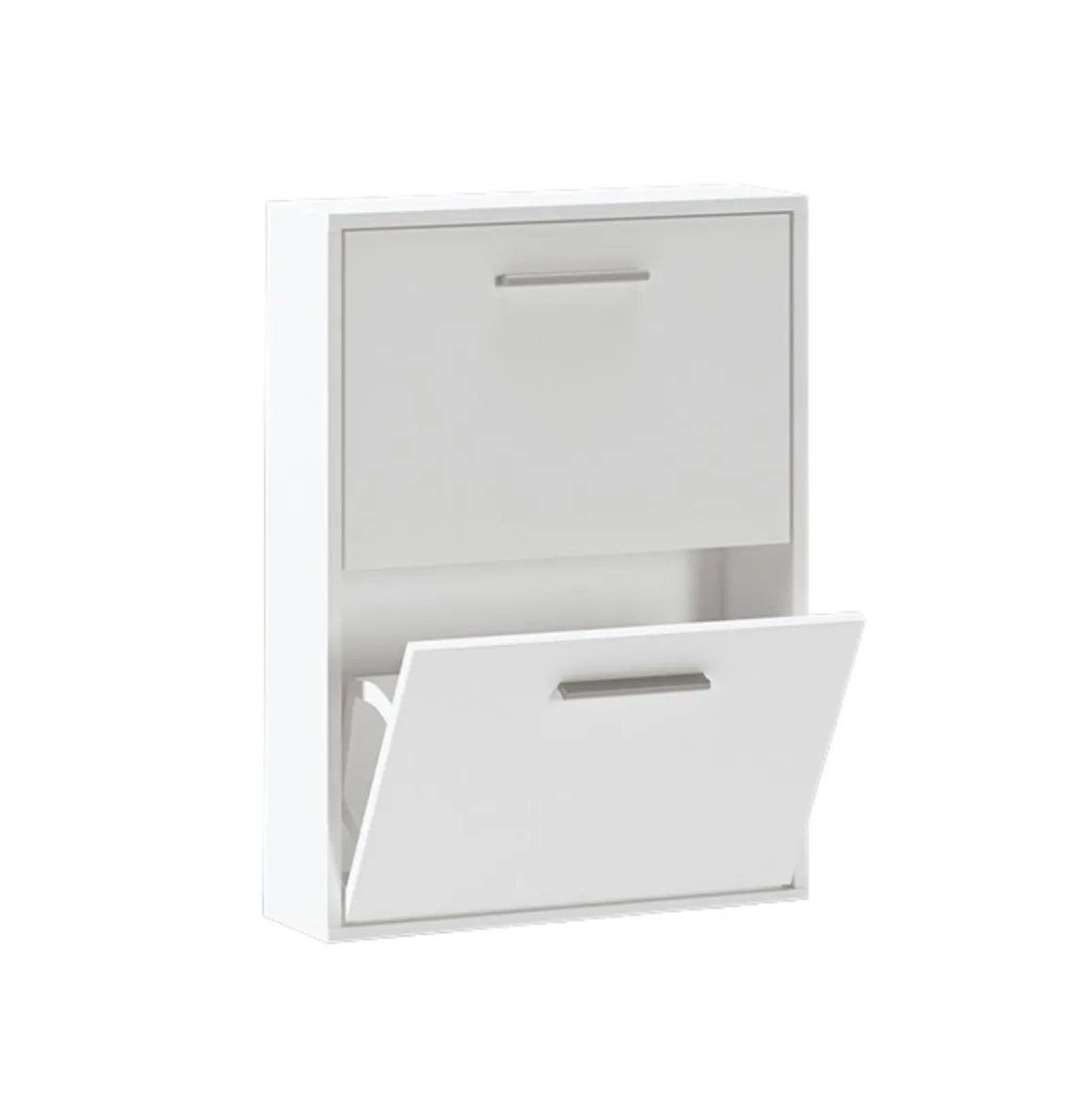 Zapatero Aura 2 puertas 6 pares blanco 73x54x18 cm