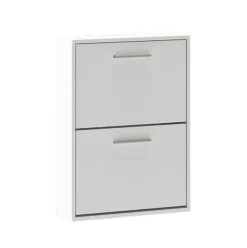 Zapatero Aura 2 puertas 6 pares blanco 73x54x18 cm