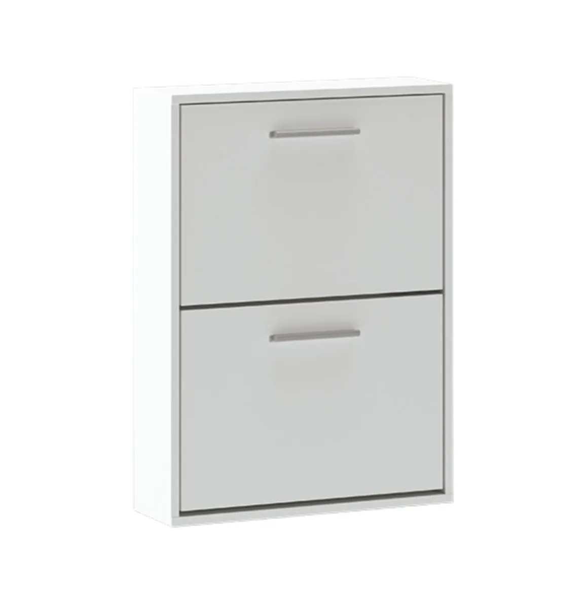 Zapatero Aura 2 puertas 6 pares blanco 73x54x18 cm