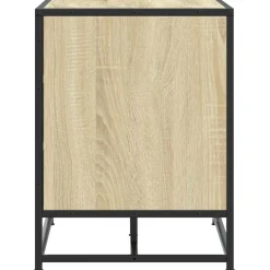 Zapatero Bench banco con cajón y compartimentos natural/negro 53,5x80x40 cm