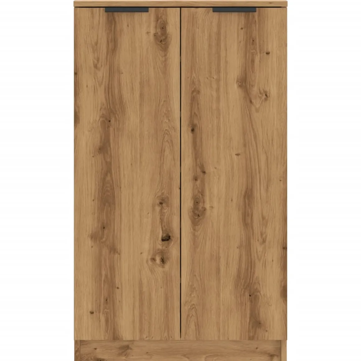 Zapatero Bruselas 2 puertas roble 100,5x59x35 cm
