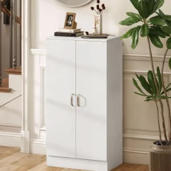 Zapatero Colibrí Homcom 6 estantes interiores 14 pares blanco 108x55x35 cm
