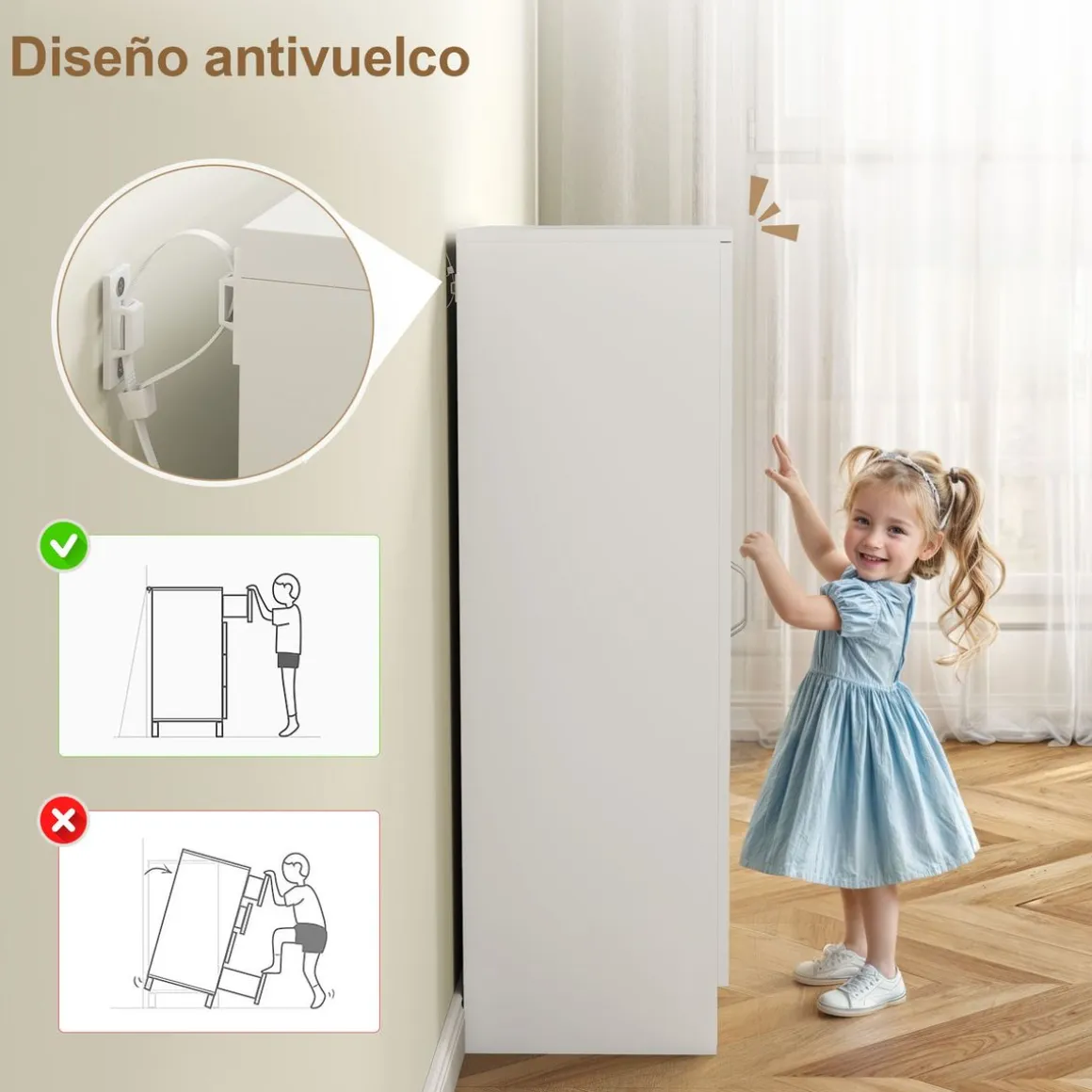 Zapatero Colibrí Homcom 6 estantes interiores 14 pares blanco 108x55x35 cm