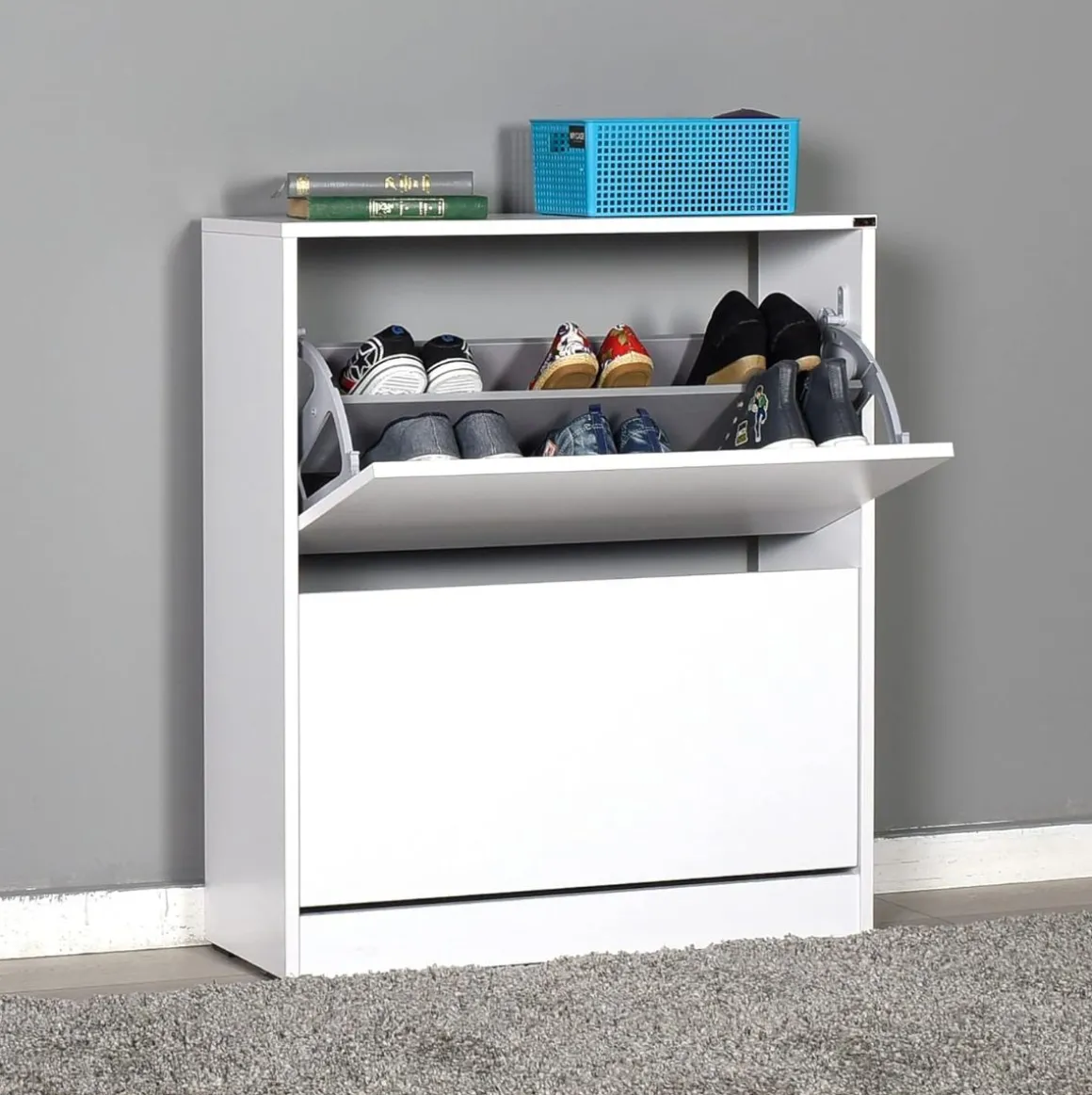 Zapatero Colombia 2 puertas abatibles 83x73x26 cm
