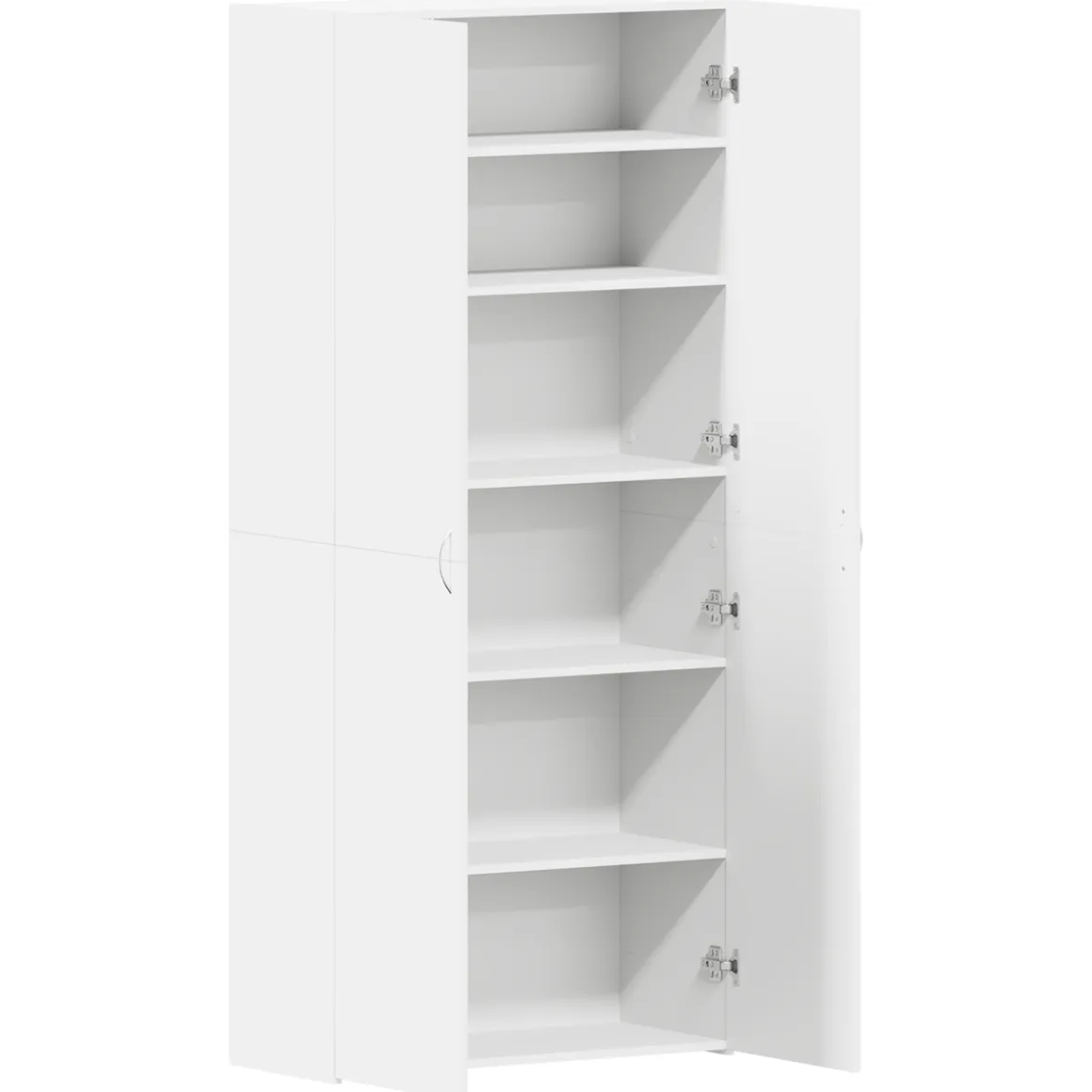 Zapatero Copo 2 puertas 6 compartimentos blanco 180x80x35,5 cm