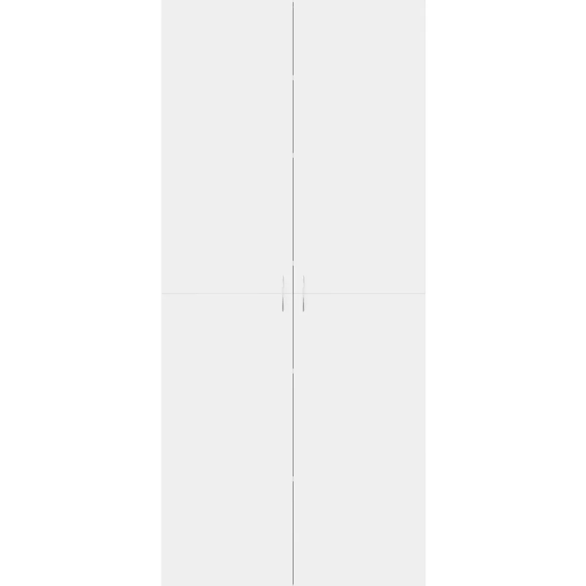 Zapatero Copo 2 puertas 6 compartimentos blanco 180x80x35,5 cm