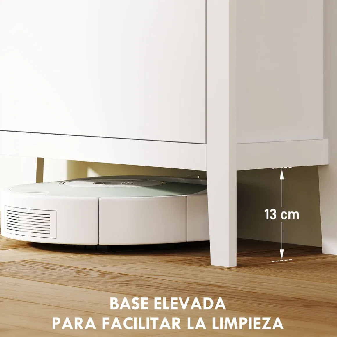 Zapatero Emile Homcom 2 compartimentos blanco 95,5x80x24 cm