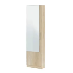 Zapatero Gusto 1 puerta + espejo 180x50x22 cm