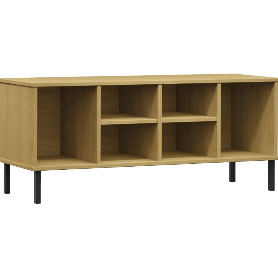 Zapatero Mieles 6 compartimentos madera de pino natural 45x106x35 cm